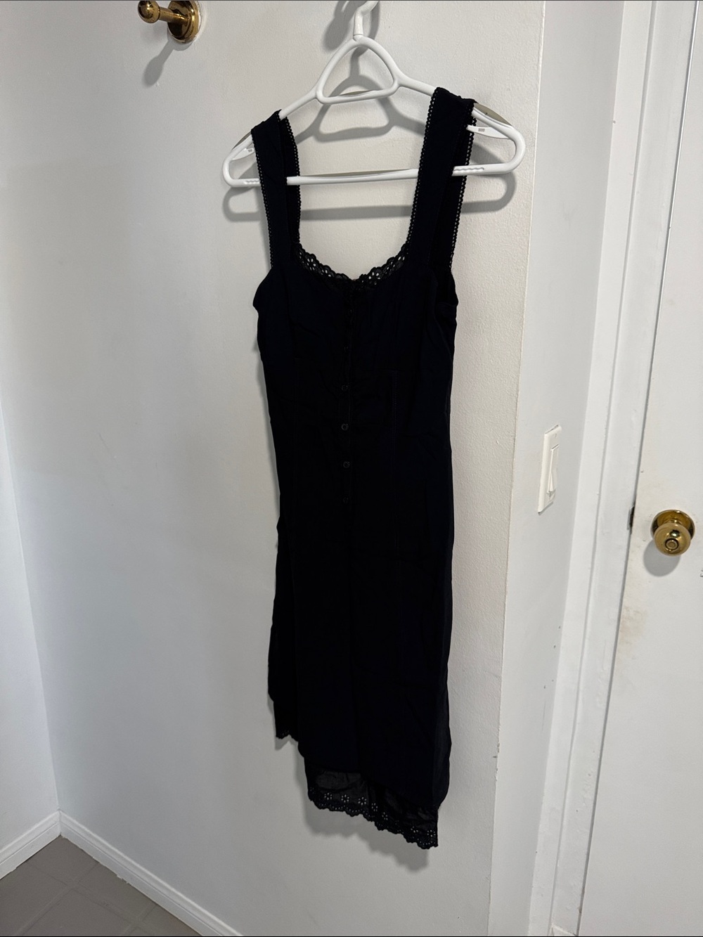 Max & Co Black Lace Trim Dress Sz 6